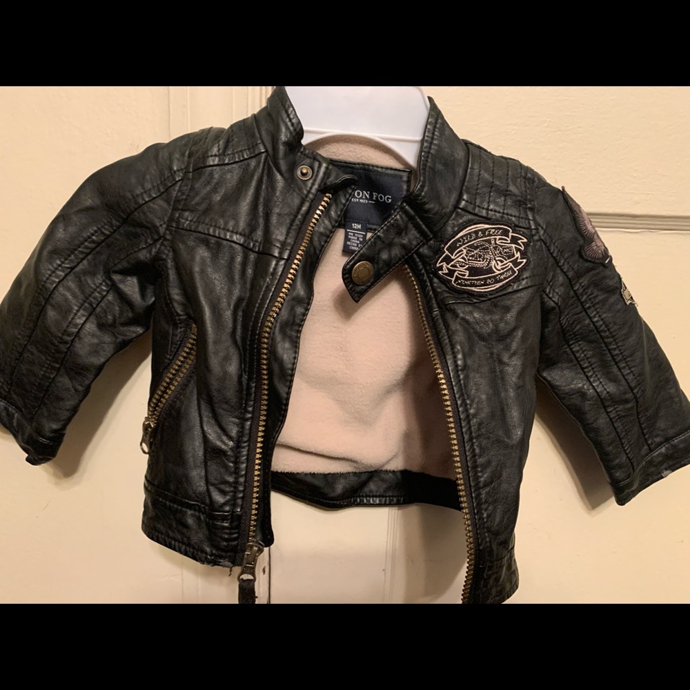 Toddler vintage leather jacket